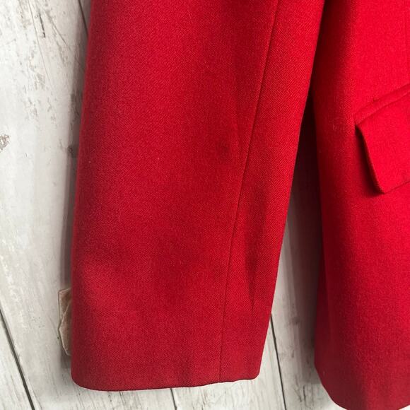 Pendleton Vintage Red Virgin Wool Fully Lined USA Classic Sports Coat Blazer 14 - Picture 7 of 13